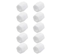 WHAMVOX 10Pcs Toothpaste Tube Conversion Connector - Toothpaste Refill Adapter for Bathroom and On-the-Go Transfer, White, 10PCS