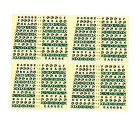 WHAMVOX 10pcs Transparent Guitar Fretboard Labels Stickers for Acoustic Electric Guitar High Grade Material Easy to Install and Remove Learning Notes and Chords