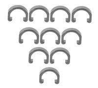 WHAMVOX 10pcs U Shaped Bike C Clips Aluminum Alloy Cable Fixing Clamps for Brake Gear Housing Easy Installation for Reliable Cable Management and Longevity