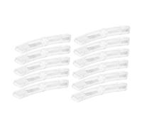 WHAMVOX 10Pcs Ultra Bright Road Bike Reflectors for Bicycle Spokes White Reflective Safety Warning Clips Easy Install Weather Resistant Accessories for Night Visibility and Decoration