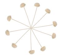WHAMVOX 10pcs White Flower Shape Rattan Diffuser Sticks with Rose Design, Alternative to Diffusers for Liquid Perfume Jars and Diffusion Bottles, for Bedroom and Hotel Aromatherapy