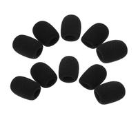 WHAMVOX 10pcs Windproof Headset Microphone Covers Sponge Lapel Mic Protectors 40x30x15mm Replacement for Conference and Aviation Microphones
