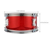 WHAMVOX 11-Inch Snare Drum with Stainless Steel Frame, Red Flashing Percussion Instrument for and Preschool Music Education