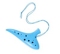 WHAMVOX 12-Hole Washable Plastic Ocarina Alto Flute Durable Traditional Chinese Wind Instrument for Kids Beginners Students in Blue
