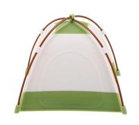 WHAMVOX 12 Miniature Dollhouse Camping Tent Green Small Camping Accessory for Dollhouse Decor and Outdoor Scene Display