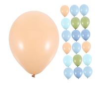 WHAMVOX 120pcs Vintage Round Balloons Set Retro Color Party Decorations for Birthday Wedding Anniversary Easy Inflate Unique Balloon Garland Kit for Men Celebration
