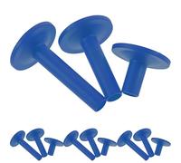 WHAMVOX 12pcs Blue Plastic Cymbal Stand Sleeves for Drum Cymbal Replacement Accessories Protects the Drum and Extends Service Life with Stylish Appearance for Set Maintenance