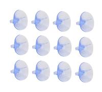 WHAMVOX 12pcs Fish Tank Fixed Glass Suction Cup Pvc Pull Ring 45mm Plastic Strong Force Stable Adsorption Contemporary Design for Aquarium and Reptiles Box