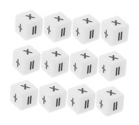WHAMVOX 12pcs Math Teaching Dice with Arithmetic Symbols Acrylic Learning Aid for Educational Calculation Game for Classroom and Home Use Enhances Math Skills Through Play