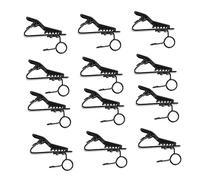 WHAMVOX 12pcs Metal Microphone Clip Pack Iron Clip for Lapel Tie for Mic and Lapel Lavalier Use