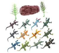 WHAMVOX 12pcs Mini Alligator Simulation Educational for Preschool Realistic Vinyl Animal Models for Early Learning and Home Decor and Safe Cognitive Play Gift