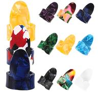 WHAMVOX 12pcs Thick Guitar Picks for Acoustic Electric and Ukulele Xylonite Picks Enhanced Grip for Improved Performance