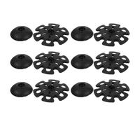WHAMVOX 12pcs Trekking Pole Replacement Tips Set with Rubber Mud and Snow Covers, Sturdy Black Rubber Caps for Hiking Poles, Providing Lasting Protection for Outdoor Walking Sticks