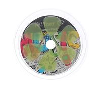 WHAMVOX 12pcs Unique Design Celluloid Guitar Picks Thin Thumb Picks Personalised Guitar Plectrums Made of Material