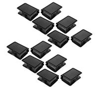 WHAMVOX 12Pcs Wedding Favor Boxes, Book-Shaped Plastic Candy Storage Containers with Lid, Black Treat Boxes for Wedding Candy Bar, Graduation, Halloween Party Supplies