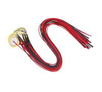 WHAMVOX 15pcs 27mm Piezo Disc Pickups Acoustic Pickup Transducers with 33cm Cable for Guitar Drum Instrument Accessories Music-making Beginners