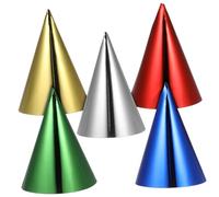 WHAMVOX 15pcs Birthday Party Hat Festive Birthday Cone Adults Fiesta Party Cone Hats for Fringe Colorful Prop Caps Foil Headwear Booth Girl Cute Boy DIY Paper