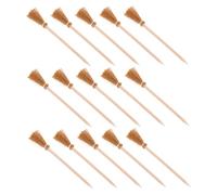 WHAMVOX 15pcs Halloween Witch Broom Pencils Wooden Wizard Wand Stationery with Artistic Craftsmanship Lightweight Portable Drawing Pens for School Home Party Favors and Holiday Decorations
