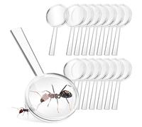 WHAMVOX 16Pcs Plastic 8X Handheld Magnifiers for, Portable Science Exploration Reading Tool, Small Lightweight Magnifying Glass Set for Classroom and Outdoor Use