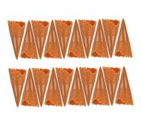WHAMVOX 18pcs Mini Artificial Ice Cream Cones Decorative DIY Craft Accessories Realistic Empty Sweet Cone Models for Dollhouses Garments Bags Shoes Headwear