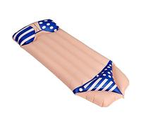 WHAMVOX 1Pc Inflatable Bikini Style Swimming Mat Floating Bed for Adults Lightweight Pool Float Cushion for Summer Fun Relaxation the Water Easy to Use Inflatable Swim Bed