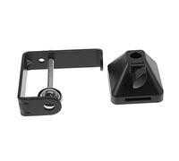 WHAMVOX 1pc Multi-function Microphone Clamp Positioning Screw Heavy Duty Iron Base Non- Design for Table Mic Mounting Black