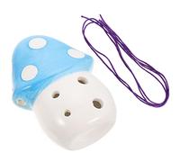 WHAMVOX 1pc Mushroom Shape Ocarina for Boys and Girls Smokey Recorder Instrument Beginner Ceramic Ocarina Beautiful Sounds