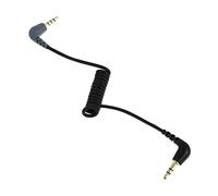 WHAMVOX 1pc Trrs Microphone Cable Adapter Male to Male Right Angle Audio Converter for Smartphones and Cameras Compatible Microphones