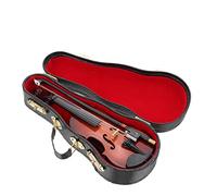 WHAMVOX 1set Miniature Violin Stand Bow and Case Adorable Musical Instrument Model for Desktop Decoration for Music and Collectors