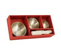 WHAMVOX 1set Tibetan Singing Bowl with Stick Portable Meditation Sound Bowl for Mindfulness Relaxation Decor Easy to Carry with Storage Box for Yoga and Spiritual Practices