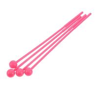 WHAMVOX 2 Pairs Medium Marimba Mallets with Plastic Handles for Xylophone Glockenspiel Lightweight Childsafe Percussion Sticks for Orff Music Teaching Ergonomic Design for Small Hands
