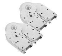 WHAMVOX 2 Pcs Attic Ladder Hinge Replacement Kit Folding Ladder Accessories with Multi-Position Attachment Easy Install Parts for Repair and Secure Use