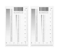 WHAMVOX 2 Pcs High-precision Diameter Measurement Ruler and Crack Width Inspection Tool Made of Sturdy Plastic for Construction and Manufacturing Applications