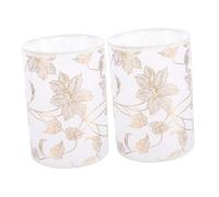 WHAMVOX 2 Pcs Linen Lamp Shade Replacement for Desk and Table Lamps Decorative Fabric Lampshade with Soft Lighting Effect Elegant Design for Hotel Cafe Restaurant Ambiance Easy to Clean