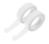WHAMVOX 2 Rolls Thick White Warning Tape Strong Adhesive Outdoor Court Marking Tape for Sports Fields Workshop Floors Subway Passages Wear-resistant Safety Barrier