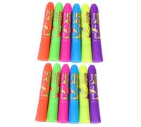 WHAMVOX 2 Sets 6 Glow in The Paint Crayons Face Crayons Face Hair Crayons Washable Paint Face Paint Sticks Crayon Pens Face Paint for Washable Makeup Crayon