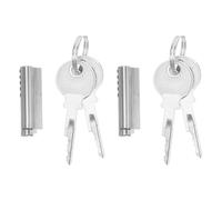 WHAMVOX 2 Sets Heavy Duty Freezer Lock Cylinder with Keys Cold-Resistant Refrigerator Door Lock for Glass Display Cabinets and Retail Freezers