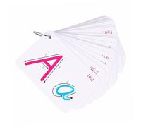 WHAMVOX 2 Sets Letter English Cards for Colorful Double-sided Alphabet Spelling Flashcards Portable Educational with Smooth Surface for Early Literacy Development