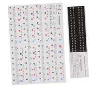 WHAMVOX 2 Sheets Piano Keyboard Stickers Beginner Piano Stickers for Keys Electronic Keyboard Decals