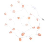 WHAMVOX 20 LED Himalayan Rock Crystal String with Warm LED Lights USB Powered Bedside Night Light for Indoor and Garden Decor