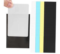 WHAMVOX 200 Pcs Matte Frosted Card Sleeves Multi-Color Black White Yellow Blue Thick Cpp Trading Card Protectors for Sports Game