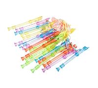 WHAMVOX 20pcs ABS 6-Hole Clarinet for Children Plastic Flutes Musical Instruments Beginner Wind Instrument Candy Colour Easy to Play Lightweight Includes Hanging Strap