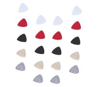 WHAMVOX 20pcs Felt Ukulele Picks Heart Shape High-density Plectrums for Ukulele Guitar Bass Mixed Colors Accessory Tetrachord Pick