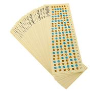 WHAMVOX 20pcs Guitar Fretboard Stickers for Beginner Learner Guitar Finger Guide Note Decals Fretboard Sticker for Practice Sessions