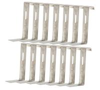 WHAMVOX 20Pcs Heavy Duty Roof Tile Clips Iron Fixing Parts Anti-Slip Snowproof Roof Accessories for Secure Tile Installation