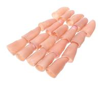 WHAMVOX 20Pcs Large Soft Simulated Thumb Tips Finger Covers Illusion Trick Props Magician Accessories for Stage Performance and Conjuring