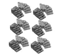 WHAMVOX 20pcs Miniature Resin Stone Steps for Dollhouse and Fairy Garden Micro Staircase Models with Straight Curved Designs Flexible DIY Landscaping Accessories for Tiny House Bonsai