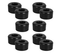 WHAMVOX 20pcs PVC Shockproof Bushings for Roller Skate Accessories Men and Women Skateboard Truck Cushions Black Absorber Pads for Wheel Attachments Easy Replacement for Stable Skating