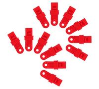 WHAMVOX 20pcs Red Camping Tent Clamps Canopy Clips Holder Heavy Duty Waterproof Awning Tarp Accessories Clips for Outdoor Rv Boat Sun Shade Windproof