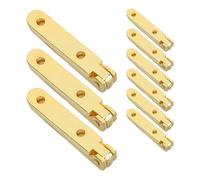 WHAMVOX 20pcs Small Box Hinges for Keepsake and Display Boxes with Classic Gold Finish Seamless Opening and Closing Not Easily Broken or Bent for Jewellery Making and Crafts